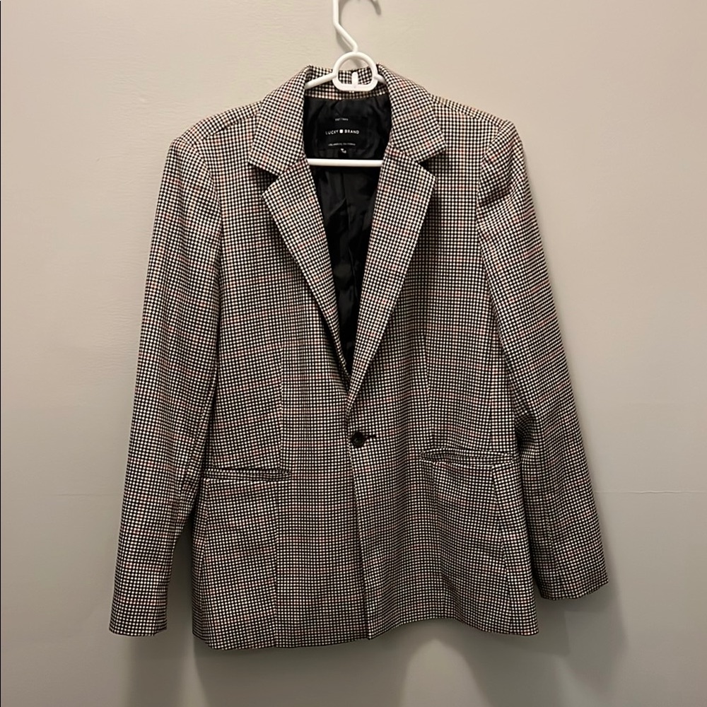 Lucky Brand London Plaid Blazer